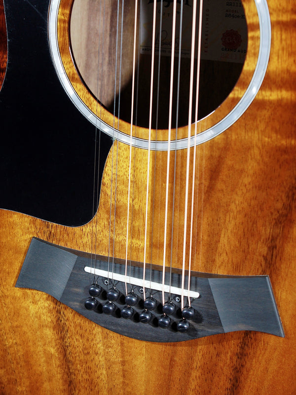 Taylor 264ce-K DLX Left-Handed Koa 12-String / Grand Auditorium Acoustic-Electric Guitar