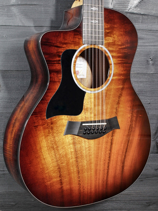 Taylor 264ce-K DLX Left-Handed Koa 12-String / Grand Auditorium Acoustic-Electric Guitar