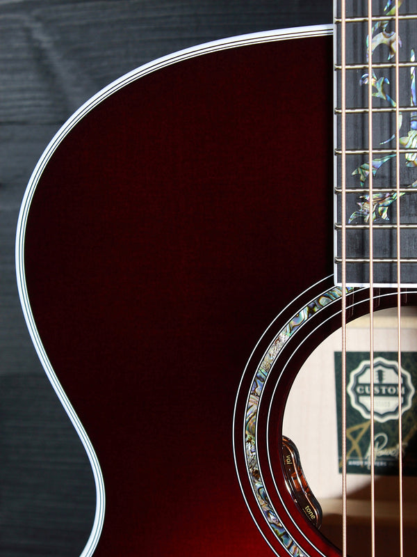 Taylor NAMM Custom Legacy Jumbo C15E - B6043 Maple / Adirondack Cherry Blackburst