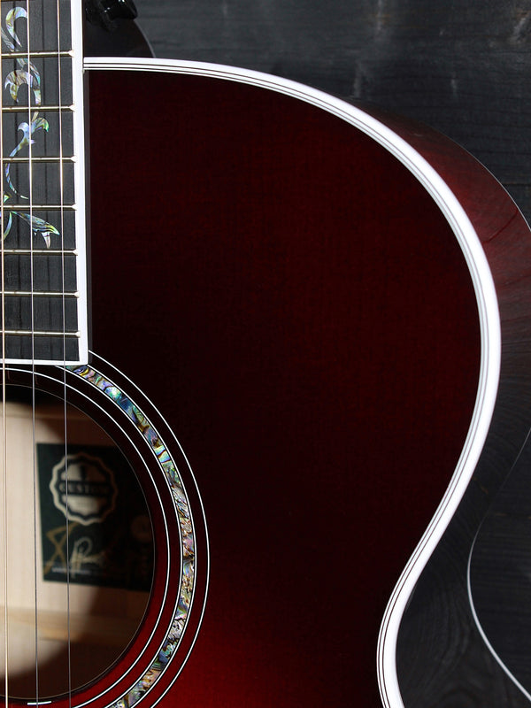 Taylor NAMM Custom Legacy Jumbo C15E - B6043 Maple / Adirondack Cherry Blackburst