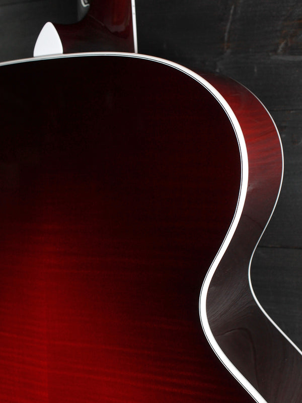 Taylor NAMM Custom Legacy Jumbo C15E - B6043 Maple / Adirondack Cherry Blackburst