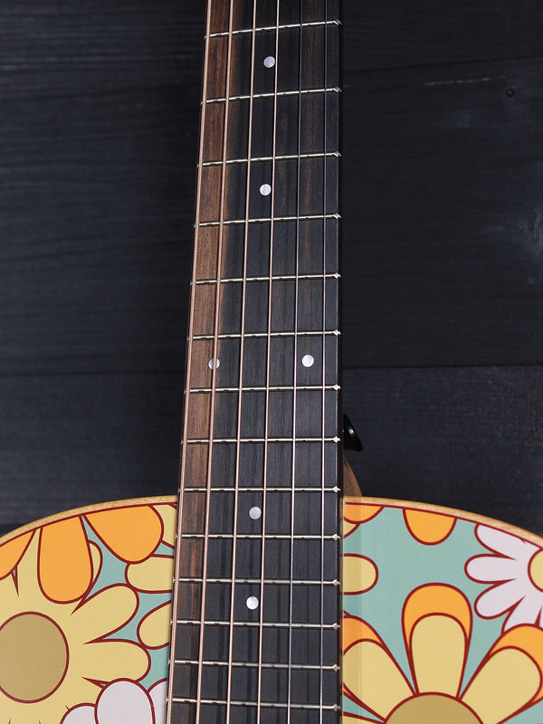 Taylor GS Mini-e Special Edition Floral Blue Ebony fingerboard 
