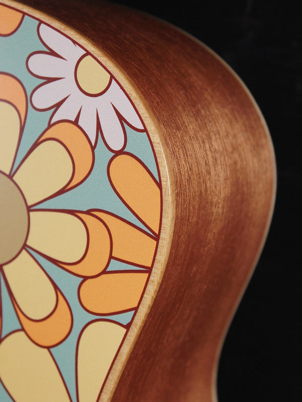 Taylor GS Mini-e Special Edition Floral Blue sapele sides