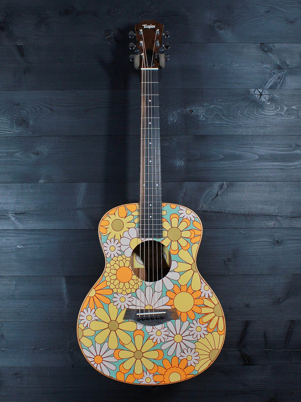 Taylor GS Mini-e Special Edition Floral Blue full view front