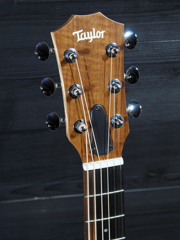 Taylor GS Mini-e Special Edition Floral Blue Headstock and tuners
