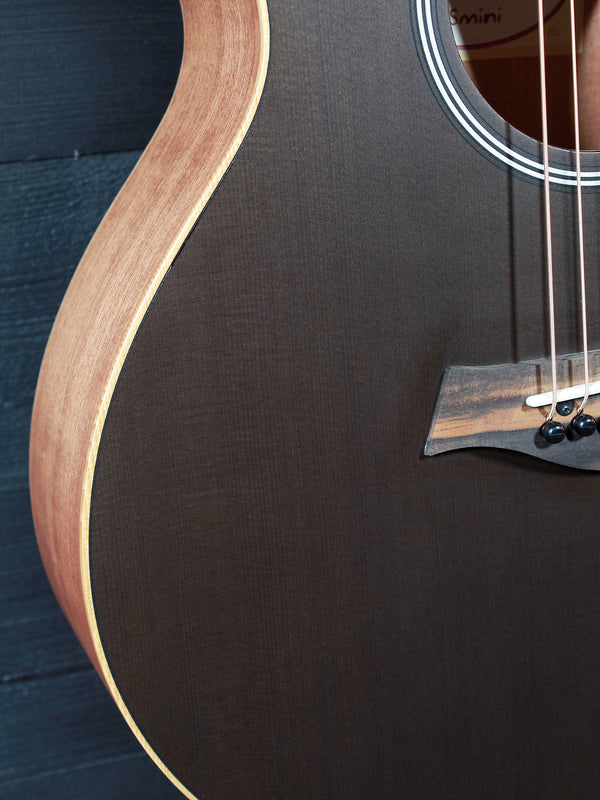 Taylor GS Mini E Transparent Blacktop Acoustic-Electric Guitar