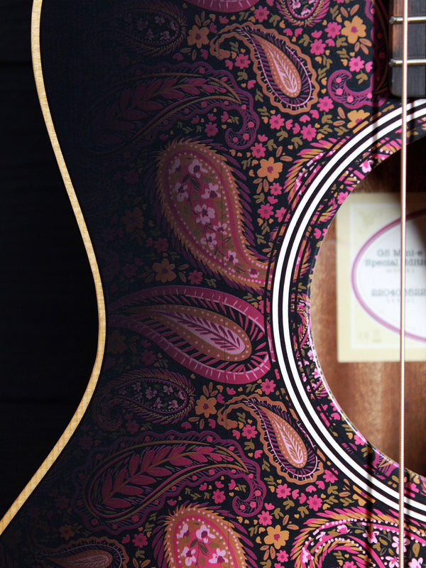 Taylor GS Mini E Special Edition Cosmic Blush Paisley Acoustic-Electric Guitar (demo model)