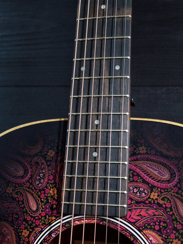 Taylor GS Mini E Special Edition Cosmic Blush Paisley Acoustic-Electric Guitar (demo model)