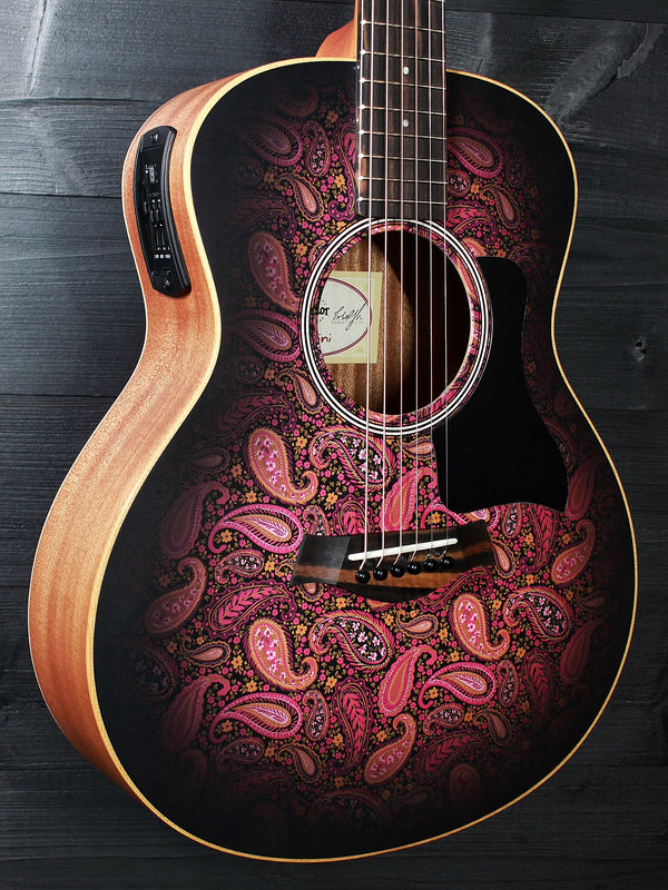 Taylor GS Mini E Special Edition Cosmic Blush Paisley Acoustic-Electric Guitar (demo model)