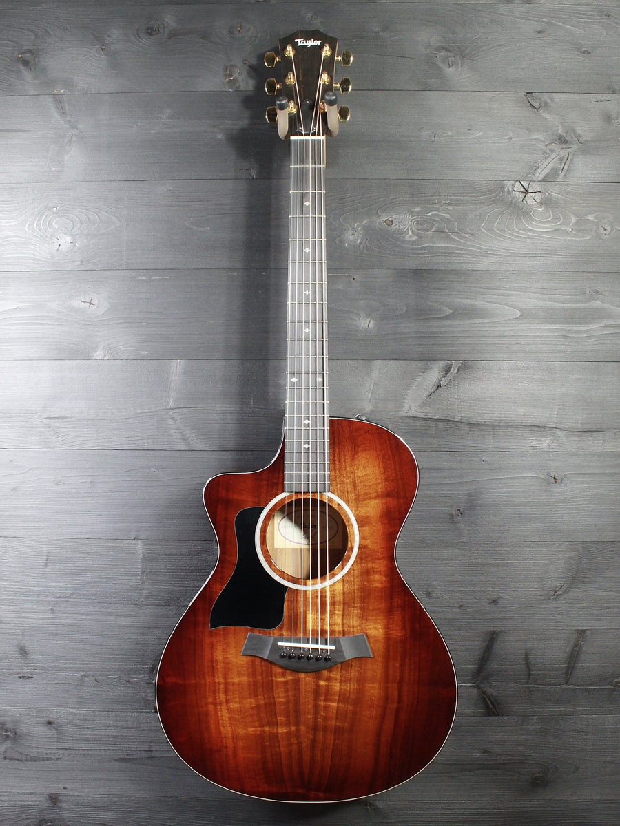 Taylor 222ce K DLX Left-Handed Koa Deluxe Acoustic-Electric Guitar ...