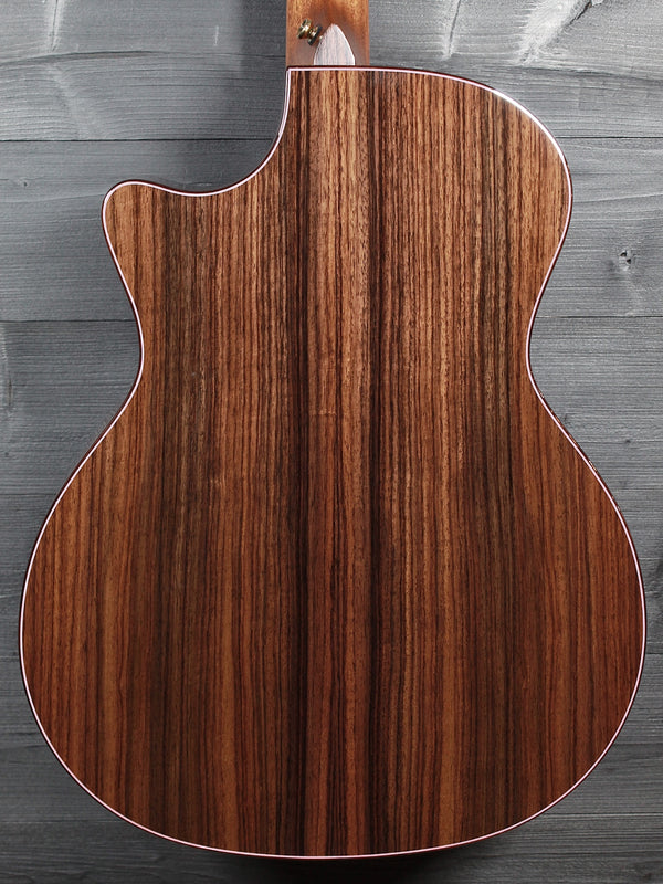 Taylor Legacy 914ce side profile showing premium rosewood grain