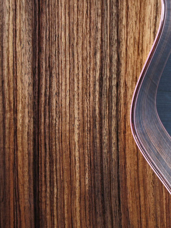 Taylor Legacy 914ce side profile showing premium rosewood grain