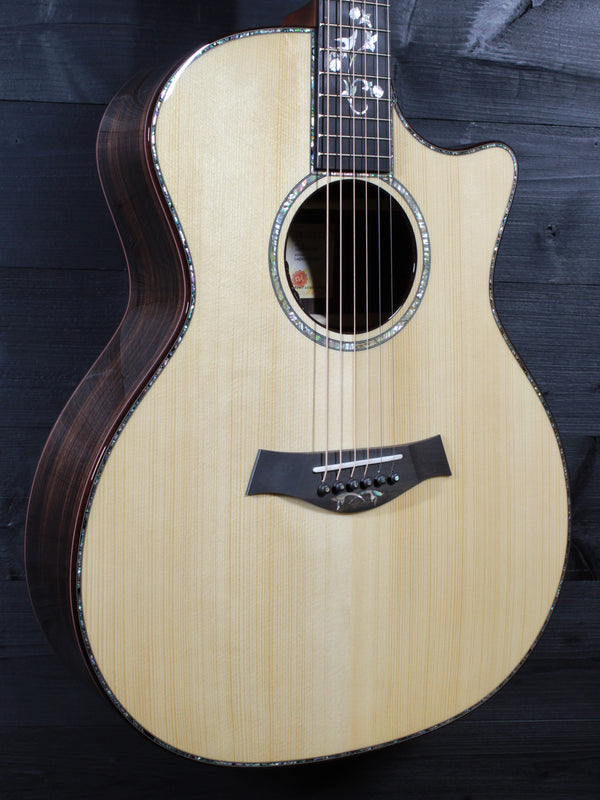Taylor Legacy 914ce Grand Auditorium acoustic guitar angled body view