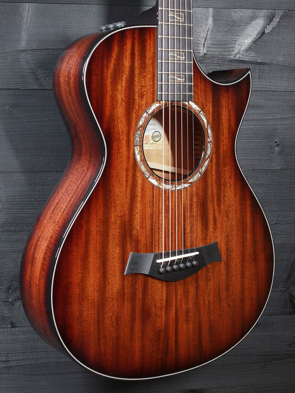 Custom Taylor Grand Concert 12 Fret NAMM #13: C22e B4013 Ribbon Mahogany