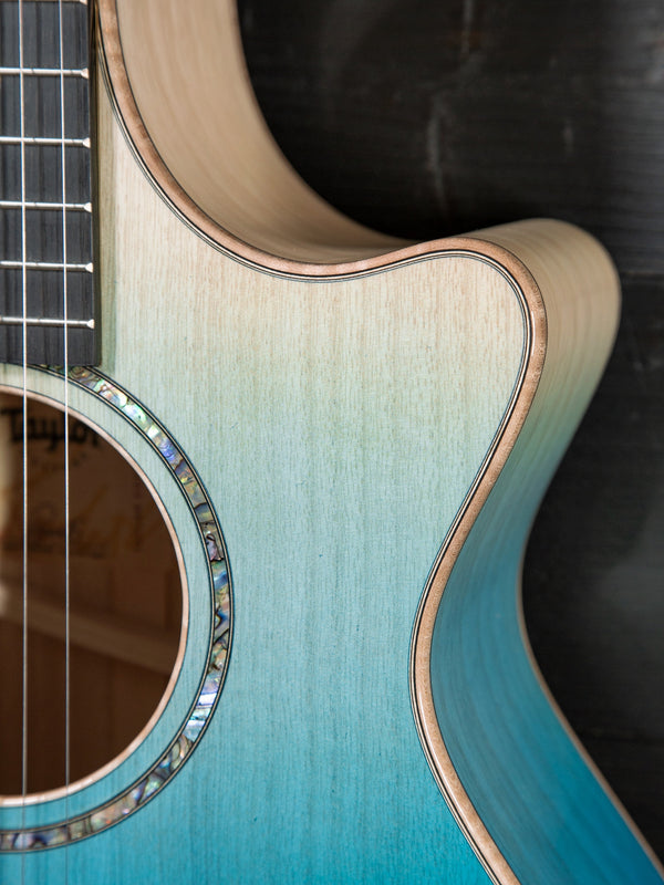 Taylor NAMM / Catch Custom C22e 12-Fret B4005 Urban Ash / Ombre Blue