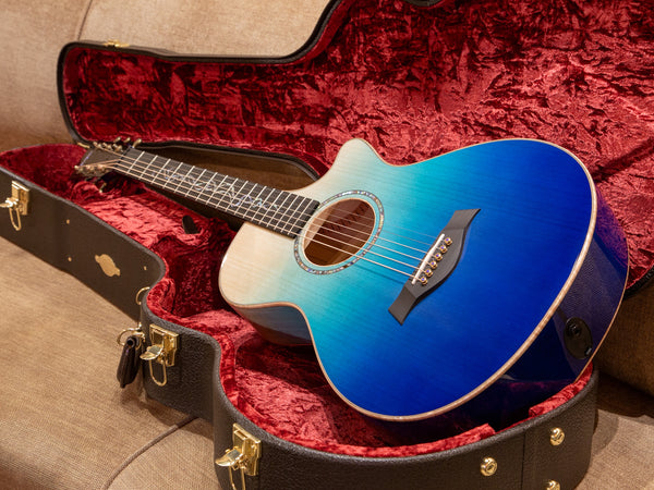 Taylor NAMM / Catch Custom C22e 12-Fret B4005 Urban Ash / Ombre Blue