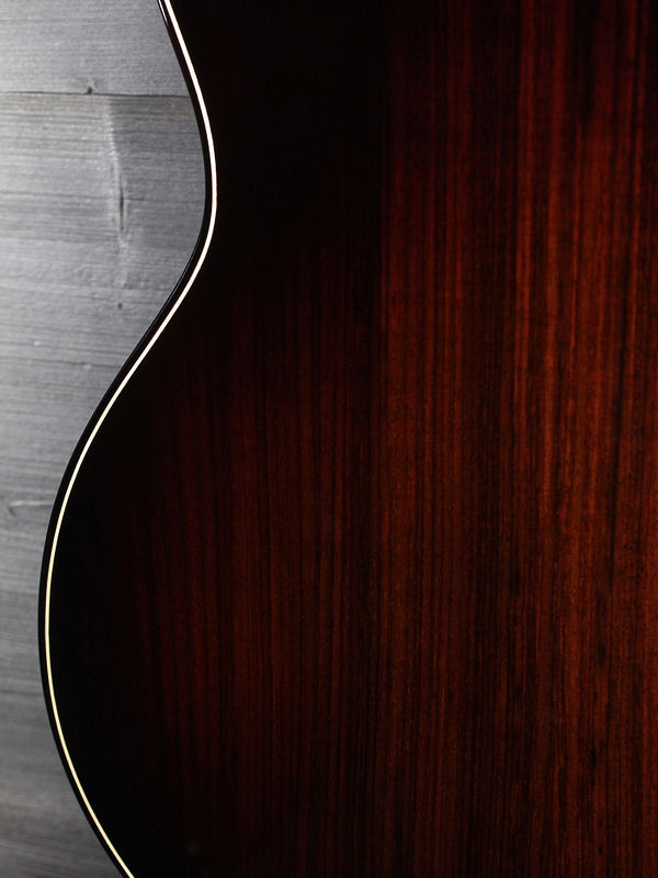 Taylor Next Generation Builder’s Edition 814ce acoustic-electric guitar back view lower bout