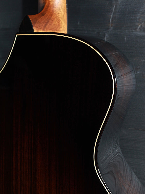 Taylor Next Generation Builder’s Edition 814ce acoustic-electric guitar back view close up