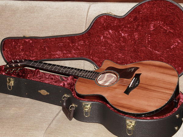 Original Taylor deluxe hardshell case included with PS14ce Presentation Series guitar