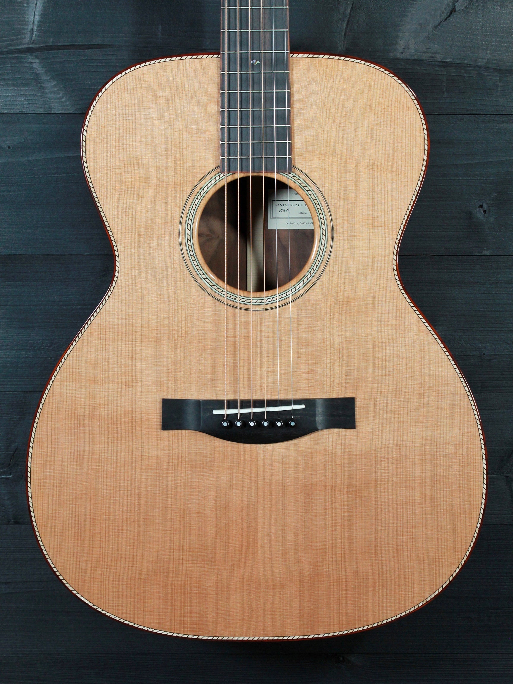 Custom Santa Cruz OM Walnut Cedar Authorized Online Dealer